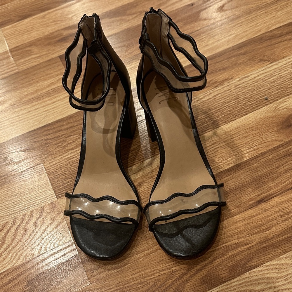 Elegant INC Black and Clear Women's Heels